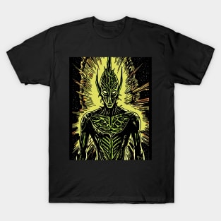 Retro Vintage Sci-Fi Comic Alien Art - Extraterrestrial Adventures T-Shirt